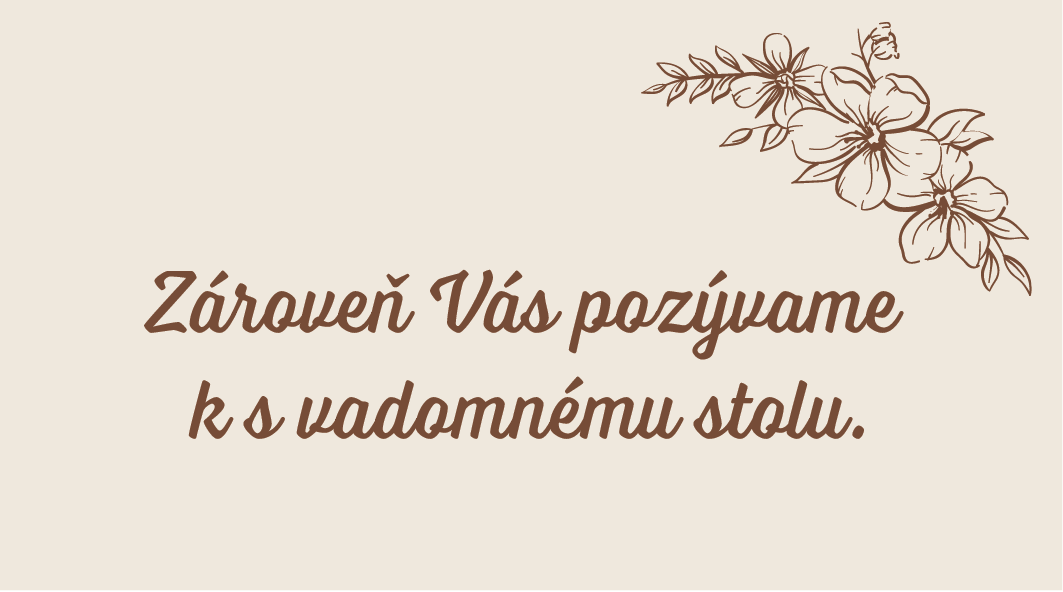 Svadobná pozvánka nude